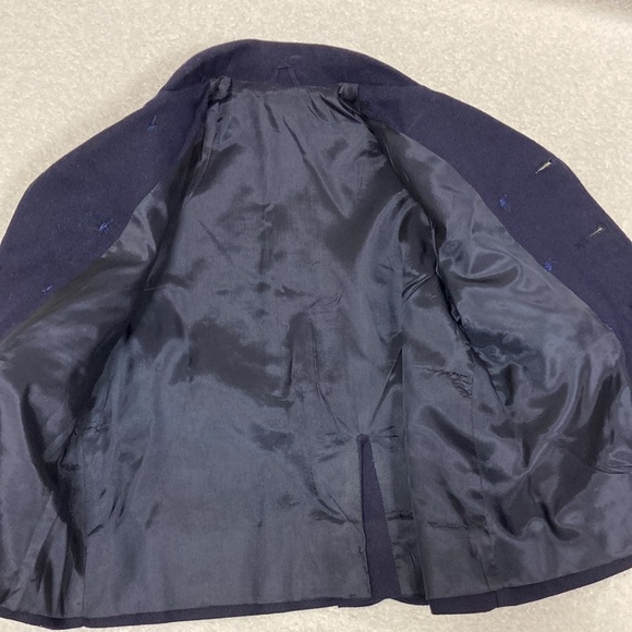 Vintage Sears nautical navy sailor pea coat size 2 - Picture 8 of 9